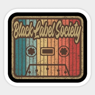 Black Label Society Vintage Cassette Sticker